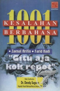 Image of 1001 Kesalahan Berbahasa : Bahan Penyuluhan Bahasa Indonesia