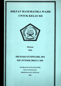 Image of Diktat Matematika Wajib Untuk Kelas XII