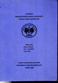 Image of Laporan Praktik Pengalaman Lapangan 2 di MAN 1 Kota Magelang