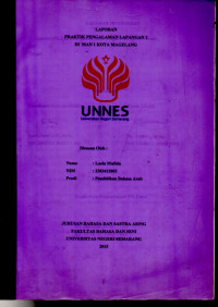 Image of Laporan Praktik Pengalaman Lapangan 2 di MAN 1 Kota Magelang